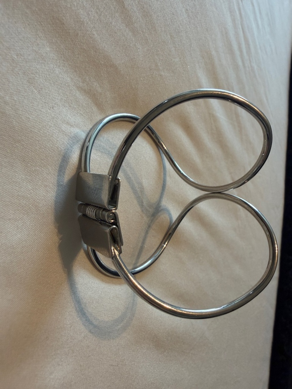 Silver Loop Statement Cuff Bracelet - Picture 2 of 2